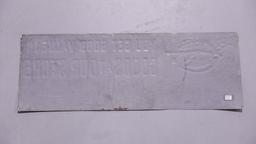 Hilled OLIVER Plow Ogden & Co Warwick, NY Embossed Tin Tacker Sign