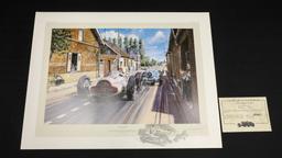 Formula 1 - Nicholas Watts Unframed Print Titled "Champagne Victory"