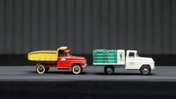 1960s Four Pressed Steel Toy Trucks
