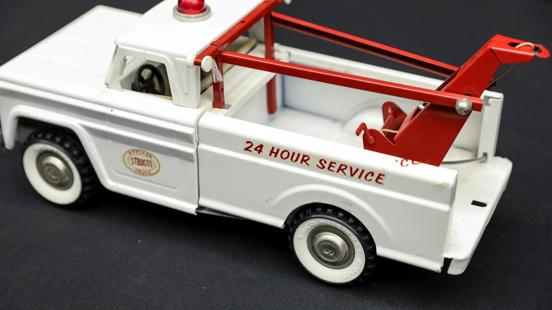 1960s Four Pressed Steel Toy Trucks