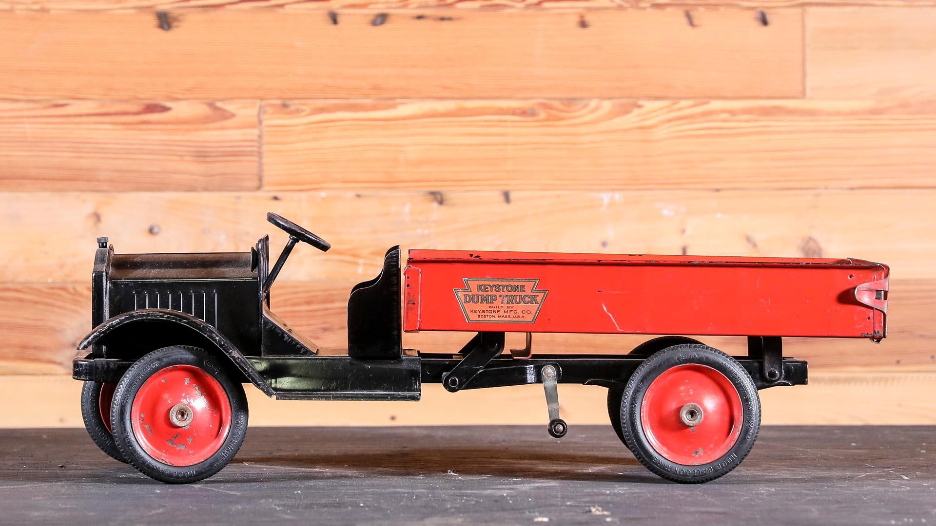 Packard Keystone Open Cab Dump Truck Pressed Steel Toy