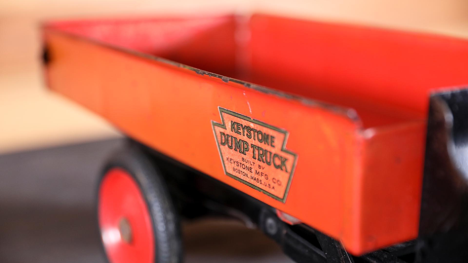 Packard Keystone Open Cab Dump Truck Pressed Steel Toy