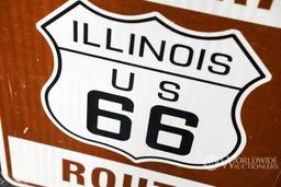 Historic Route 66 Illinois Sign