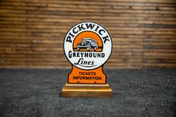 Pickwick Greyhound Lines Tickets Information Sign