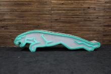 1990s Jaguar Lighted Dealer Sign