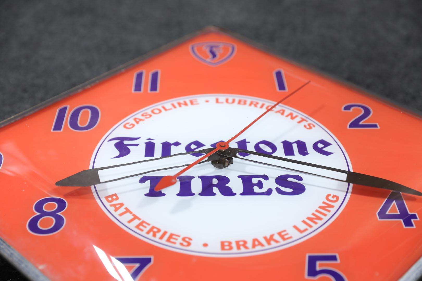 Firestone Tires Pam Lighted Clock - Replacement Face