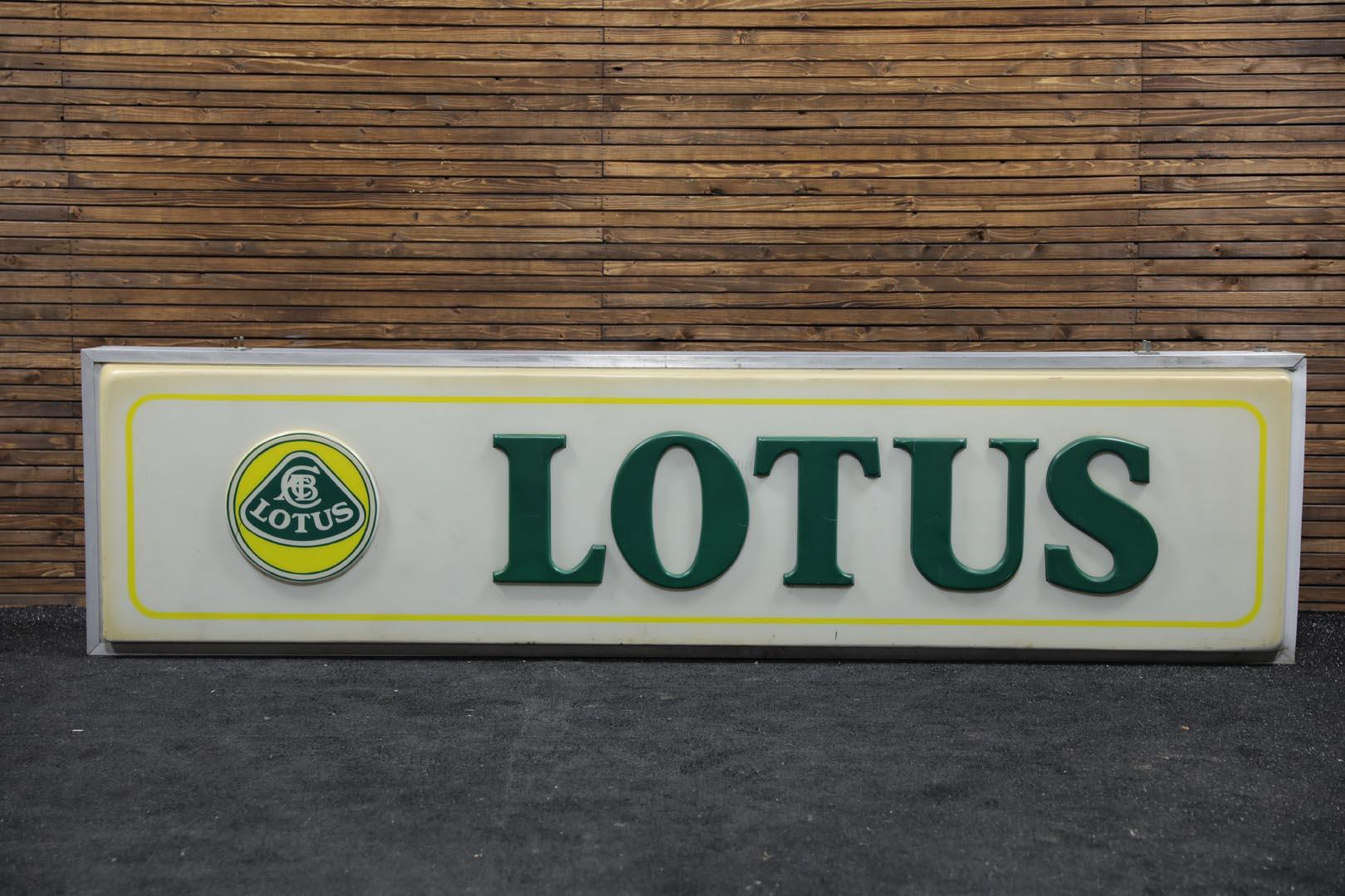 Lotus Dealership Large Lighted Exterior Sign