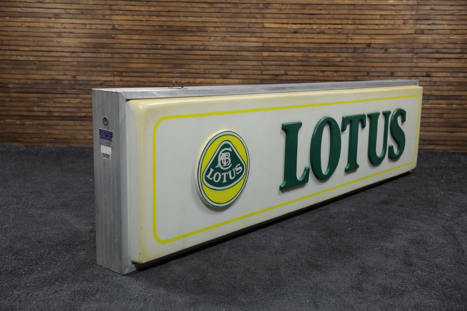 Lotus Dealership Large Lighted Exterior Sign