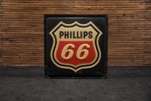 Lighted Phillips 66 Single-Sided Sign