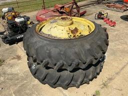 Duals off of a John Deere 4450 Tractor