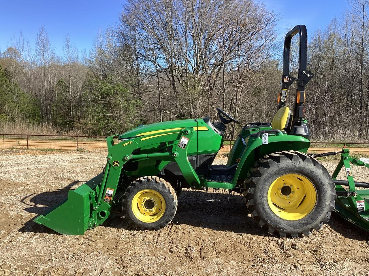 2021 John Deere 3025E Tractor W/ JD 300E Loader