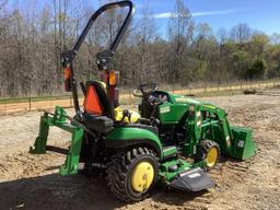 2018 John Deere 1025R Tractor W/ JD 120R Loader