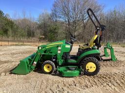 2018 John Deere 1025R Tractor W/ JD 120R Loader