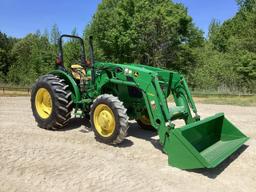 2015 John Deere 5065E Tractor MFWD W/ JD H240 Loader