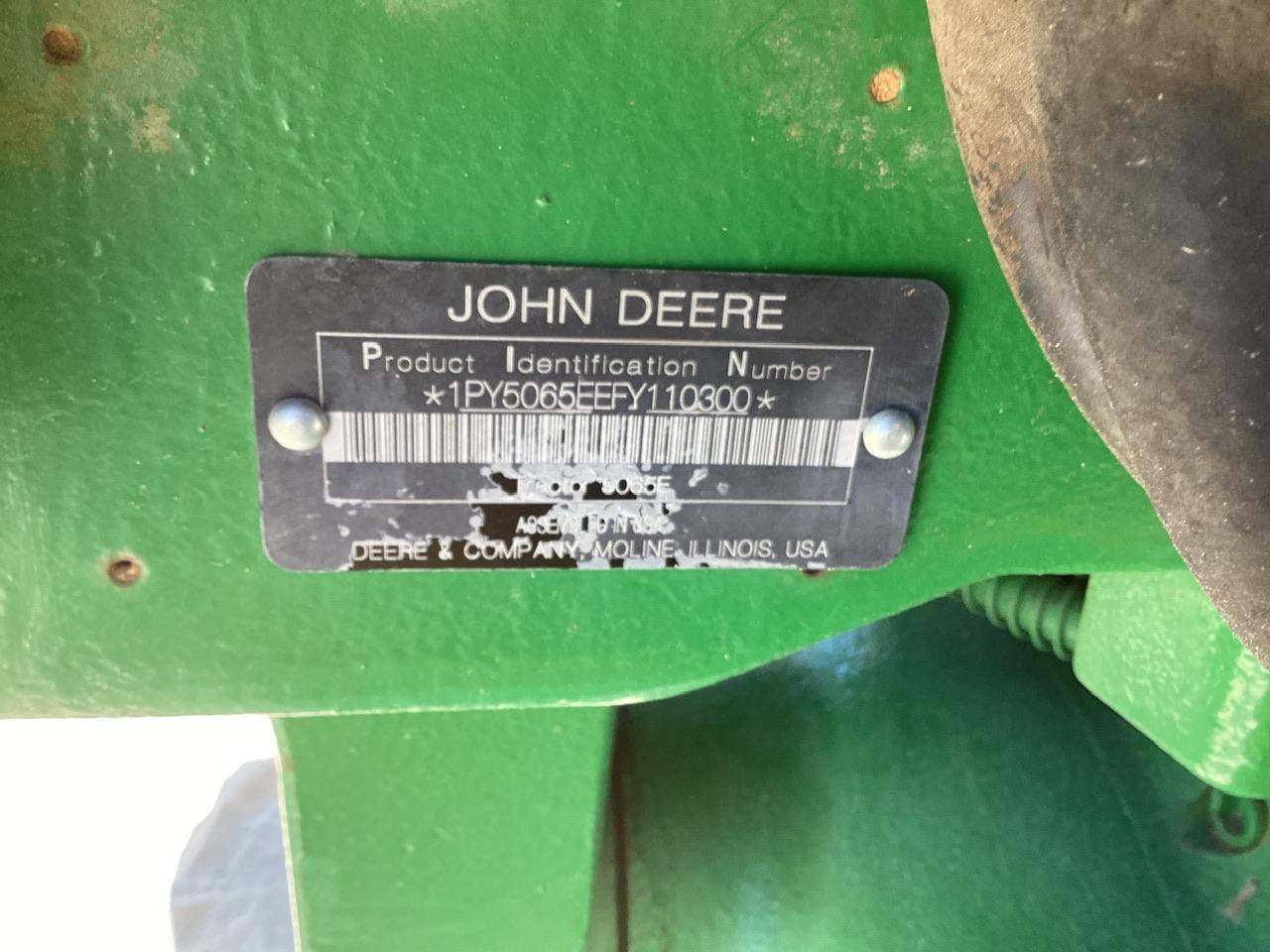 2015 John Deere 5065E Tractor MFWD W/ JD H240 Loader