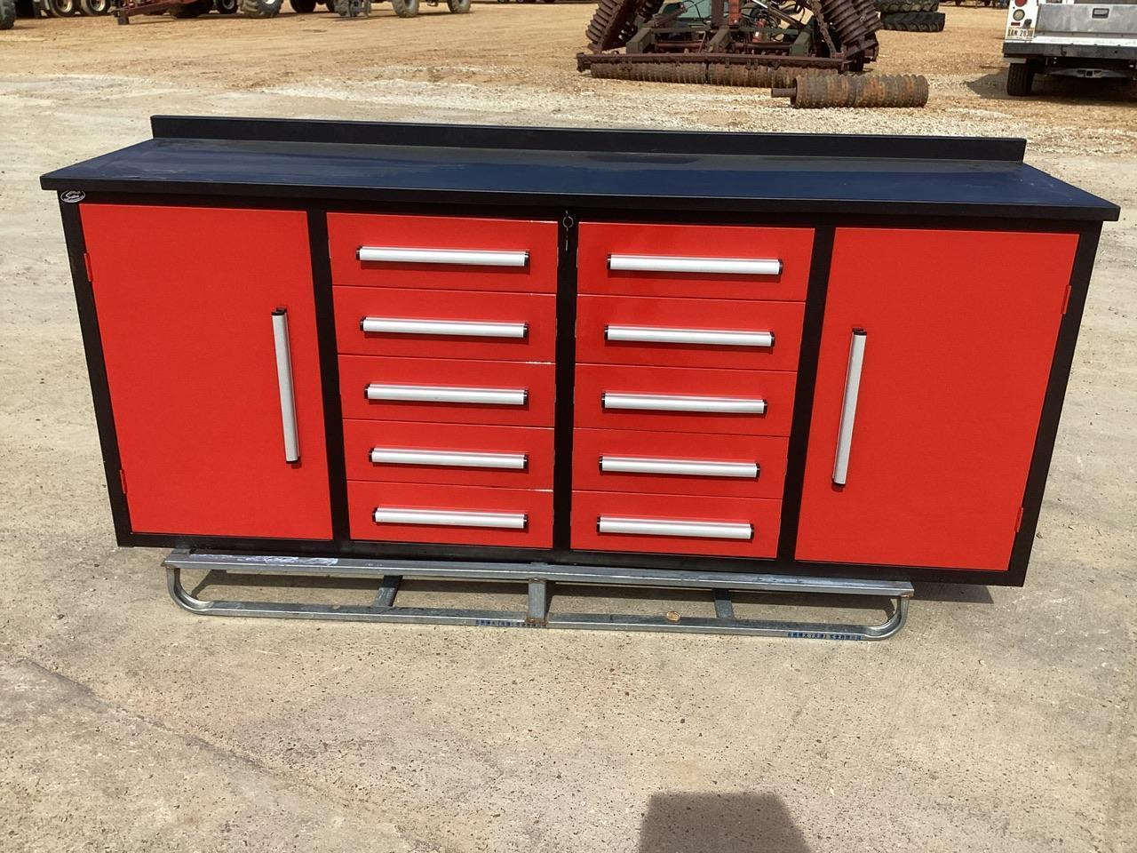 Steelman 7 ft Red Work Bench