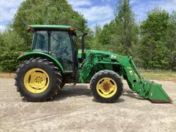 John Deere 5100E Tractor MFWD W/ JD H240 Loader