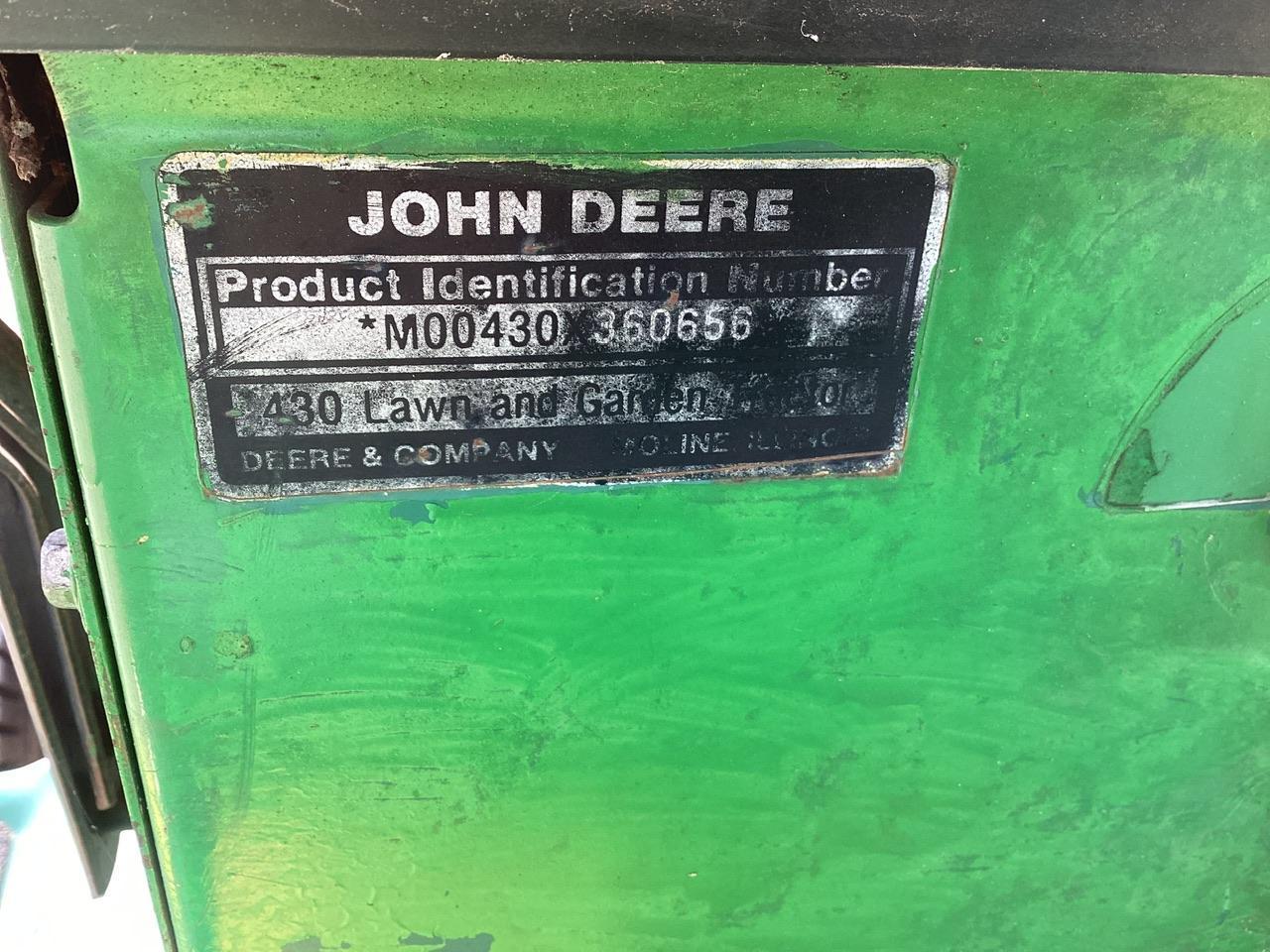 John Deere 430 Mower