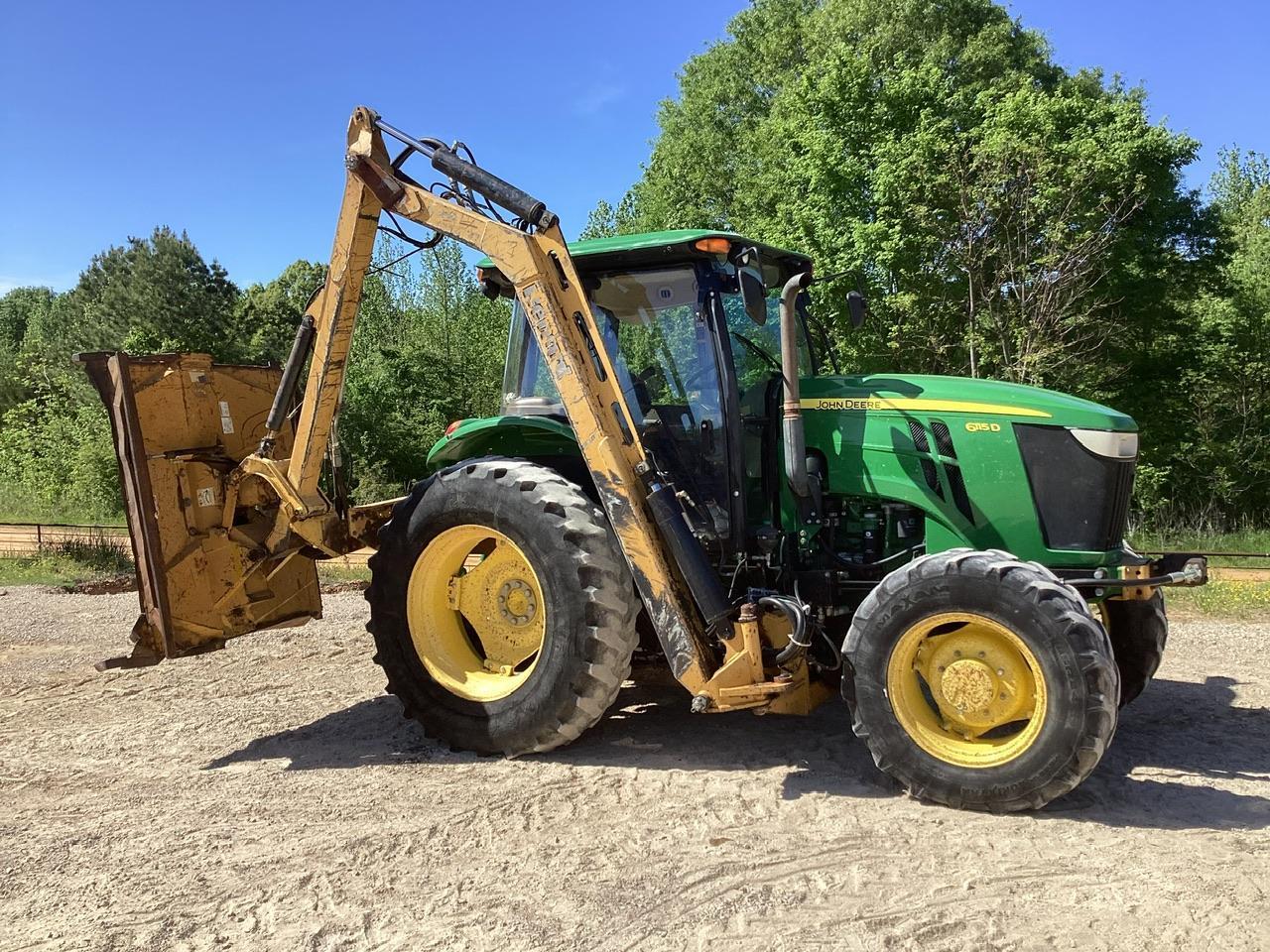 John Deere 6115D Tractor W/ Bengal Tiger Side Mower