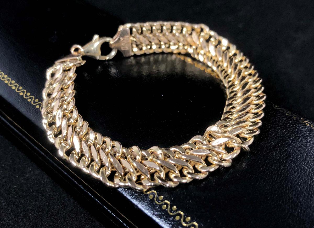 14K GOLD Chain Bracelet
