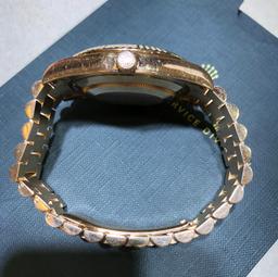 Rolex DAY-DATE II 41mm Rose Gold Chocolate Roman Dial Watch 218238