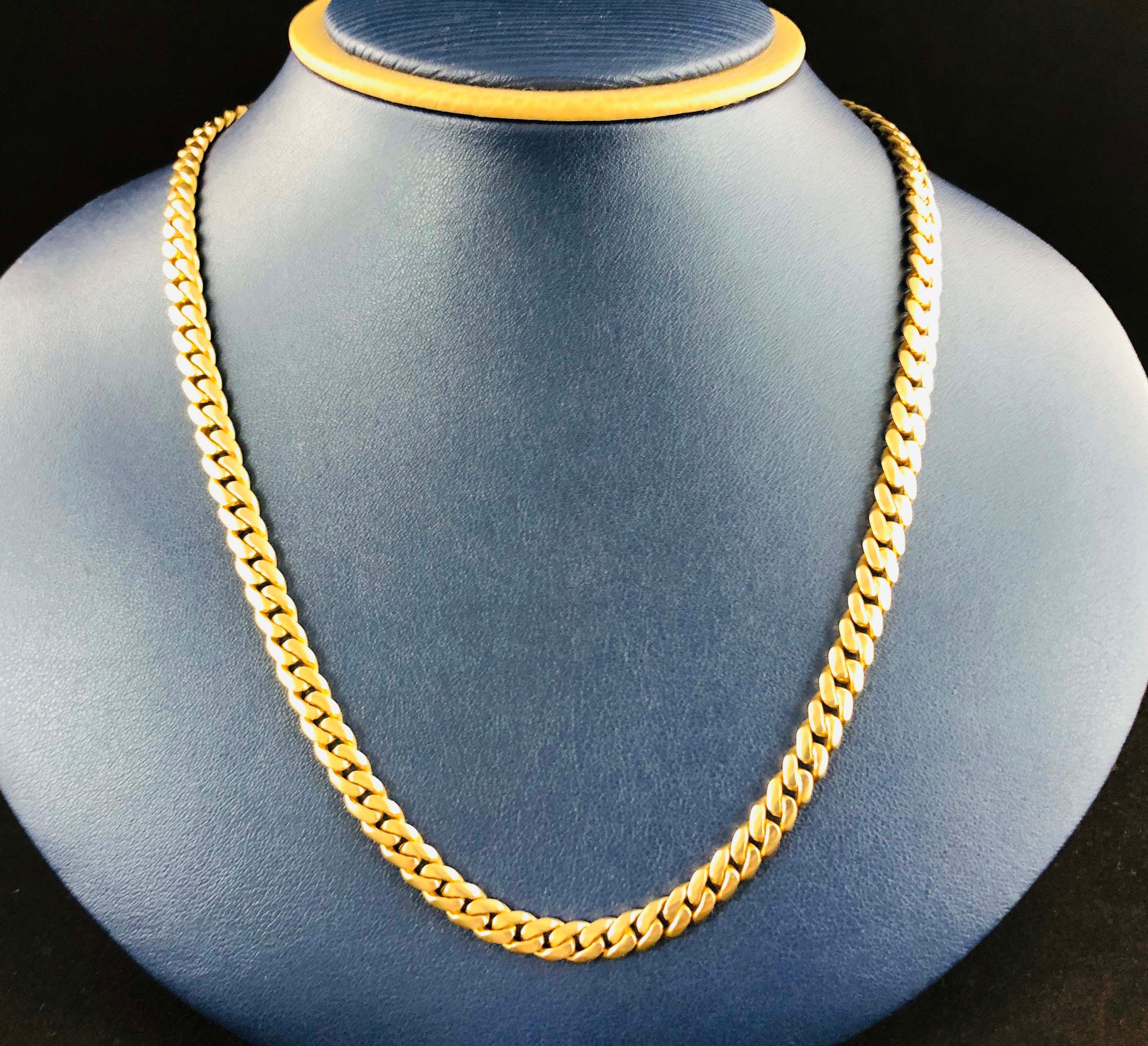 14KT GOLD Heavy Cuban Link Chain