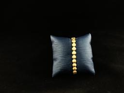 10K Gold Large Seashell Bracelet