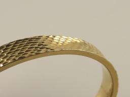 14K GOLD Bangle Bracelet