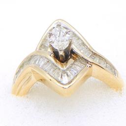 10K Gold Diamond Ring  1.25ctw