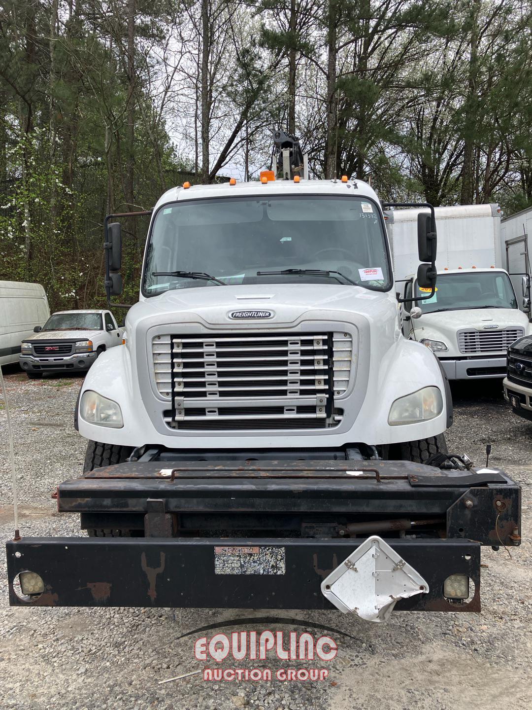 2012 FREIGHTLINER BUSINESS CLASS M2 CREW CAB TANDEM AXLE CRANE TRUCK