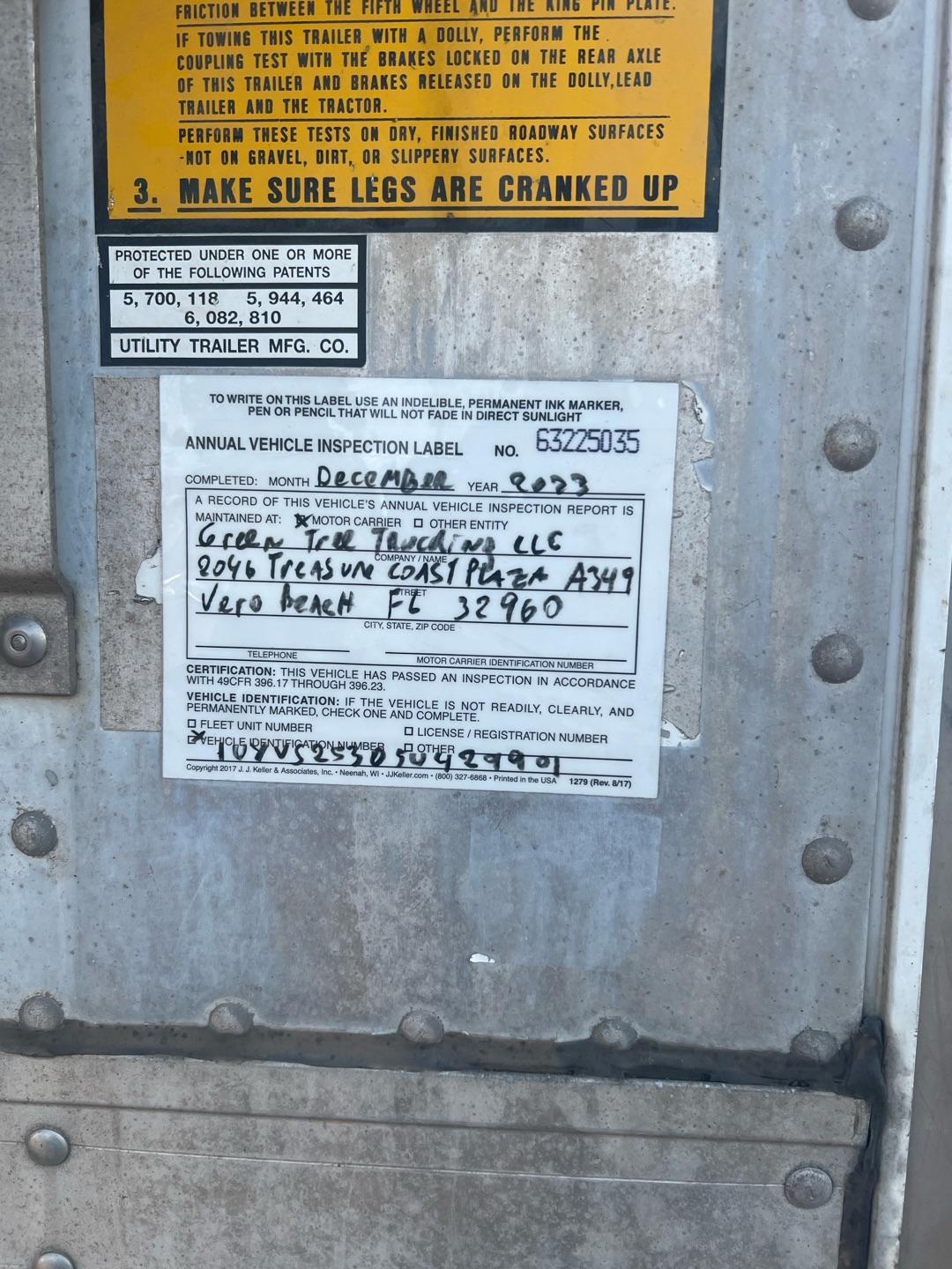 2005 Utility 3000R 53X102 REEFER