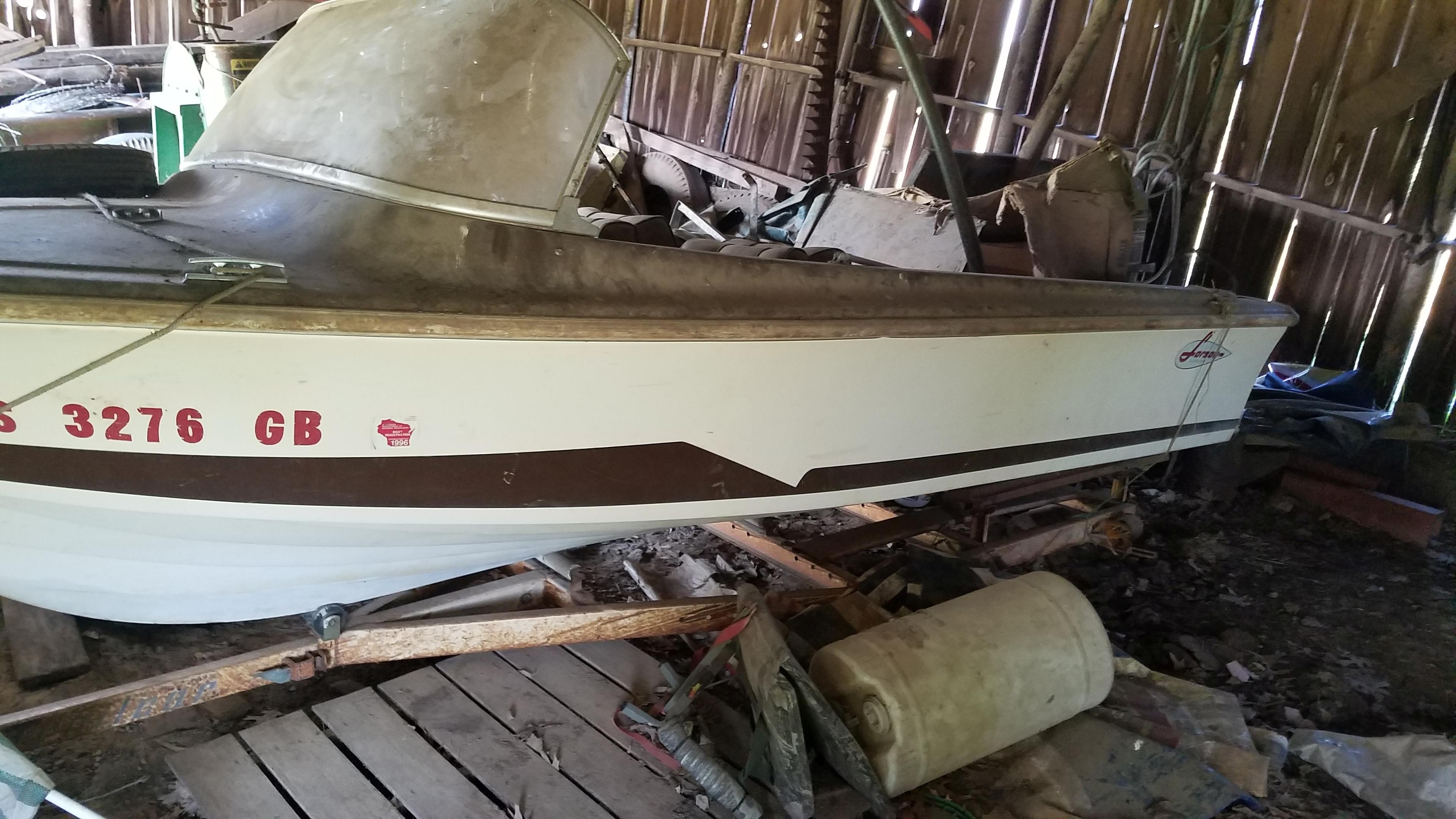 Larson Lapine 12' speed boat. All American edition. 65 hp Mercury outboard