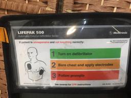 Medtronic Lifepak 500T Medical Automated External Defibrillator AED Training System