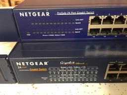 Netgear JGS524 & GS524T 24 Port Gigabit RackMount Switch 2pcs