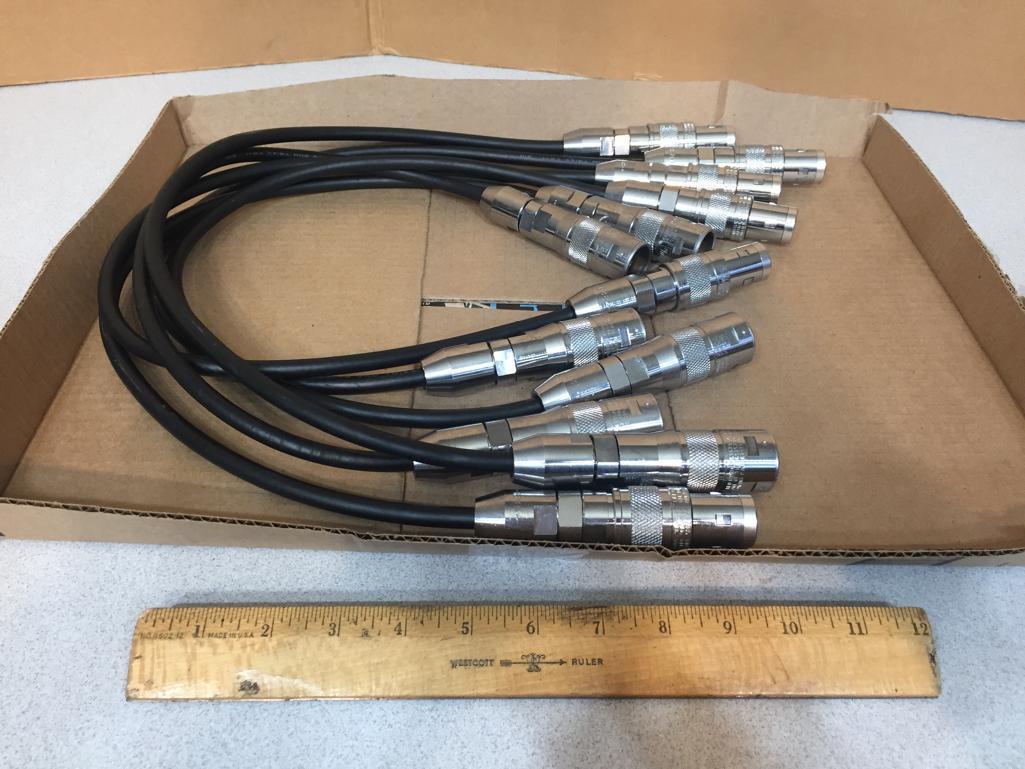 Belden 9267 75ohm Triax VW-1 Cable w/ B38 Television Camera / CCU Cables -6pcs