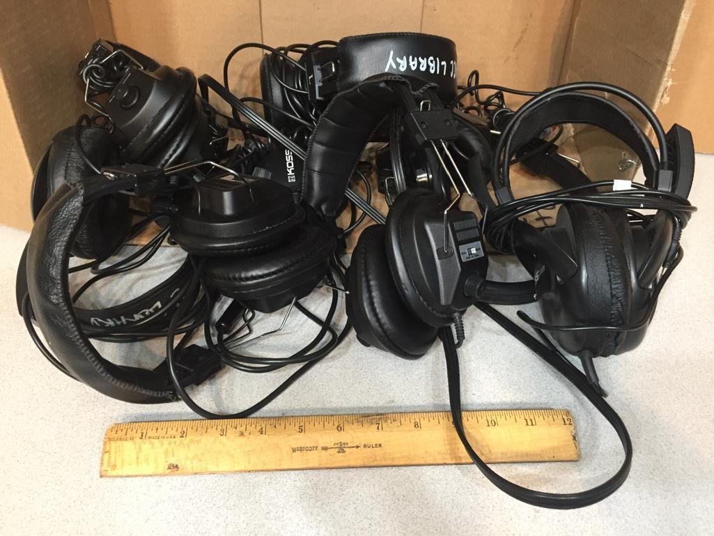 Califone 3068AV Switchable Stereo/Mono Headphones - 7pcs