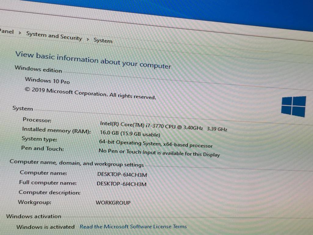 Dell Optiplex 9010 Intel Core i7-3770 3.4GHz 16GB 1TB Win 10 Pro Desktop Computer