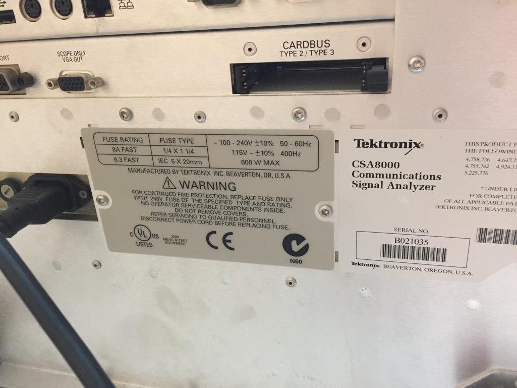 Tektronix CSA 8000 Communications Signal Analyzer / Oscilloscope