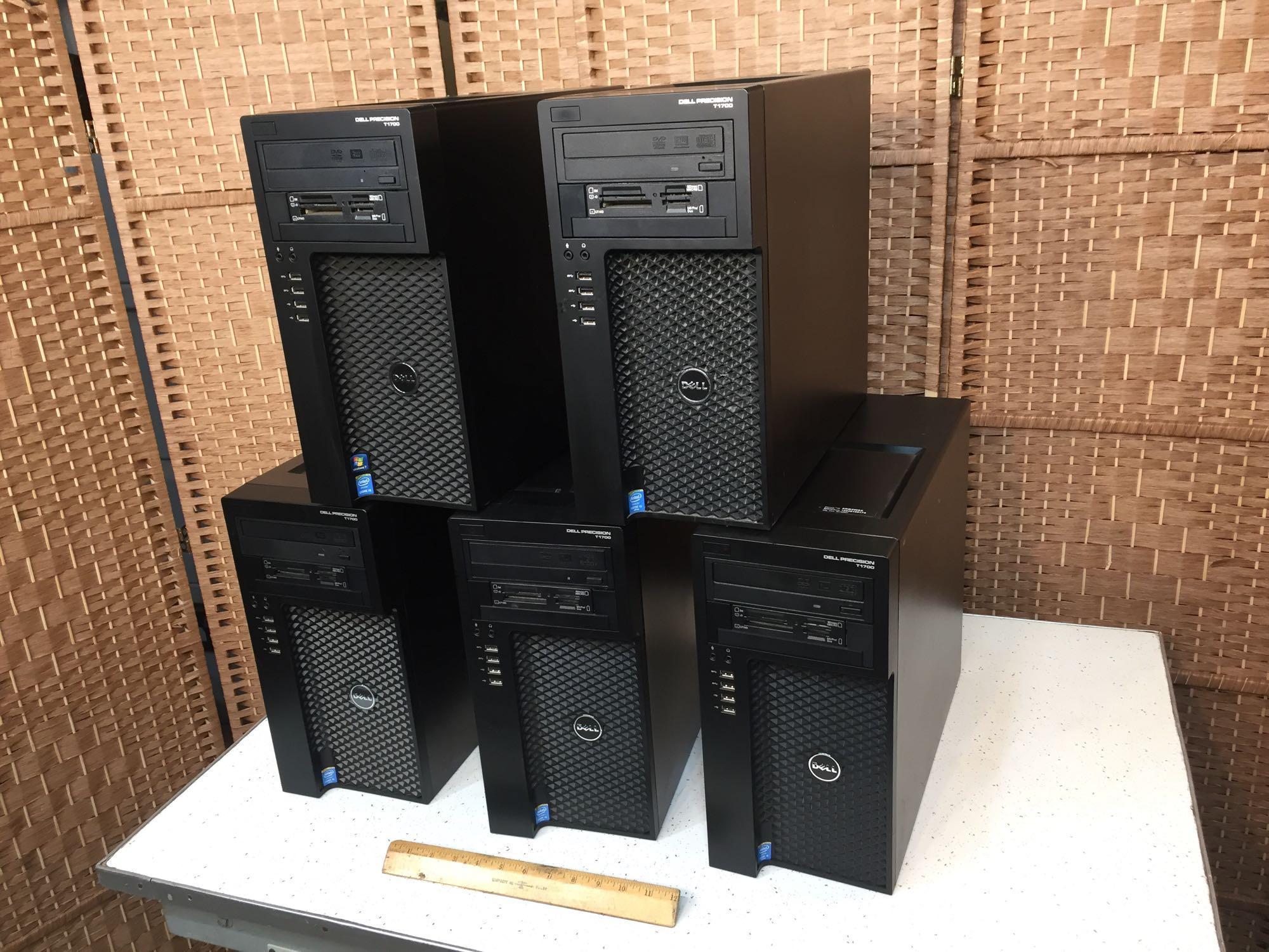 Dell Precision T1700 Intel i5-4590 3.3GHz 8GB 250GB Win 10 Pro Desktop Workstation Computers - 5pcs