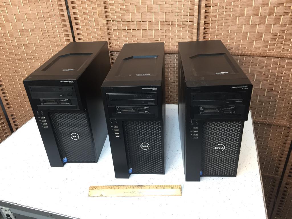 Dell Precision T1700 Intel i5-4590 3.3GHz 8GB 320GB Win 10 Pro Desktop Workstation Computers - 3pcs