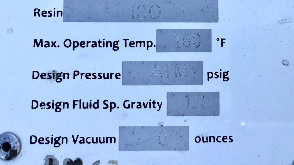 Fibergalss 5,700 gallon Vertical Water Tank