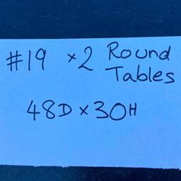 Round Tables - 2pcs