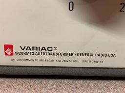 General Radio W20HMT3 Variac Autotransformer 240V Load 0-280V 8A