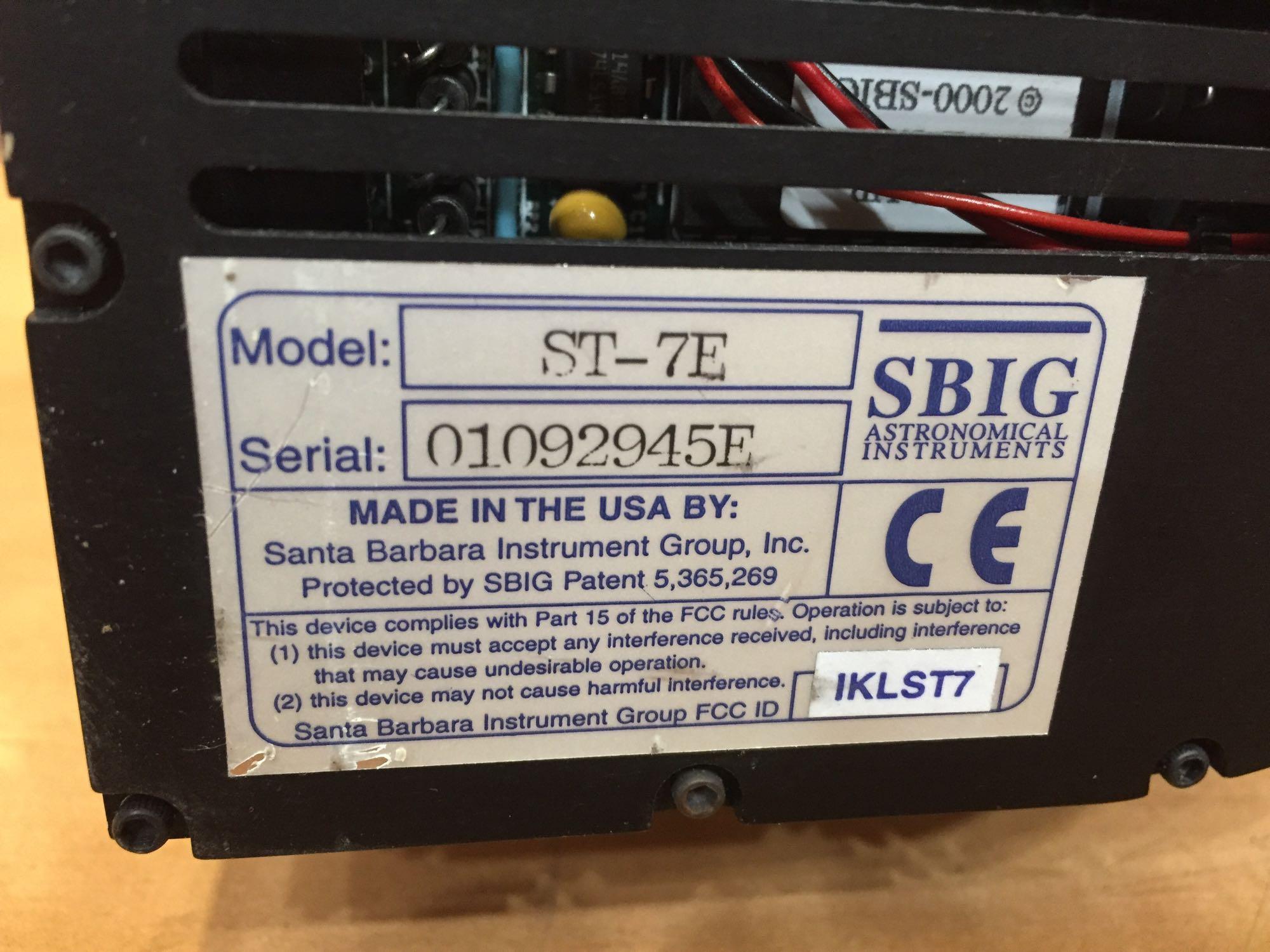 SBIG Astrpnomocal Instruments SGS with ST-7E Self Guiding Spectrograph