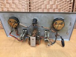 Vintage GameWell Power Supply Panel w/ Voltage & Amperage Gauges STEAM PUNK