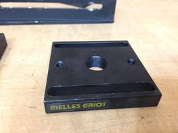 Assorted Optical Test Table Hardware / Plates / Angle Bracket / Rails