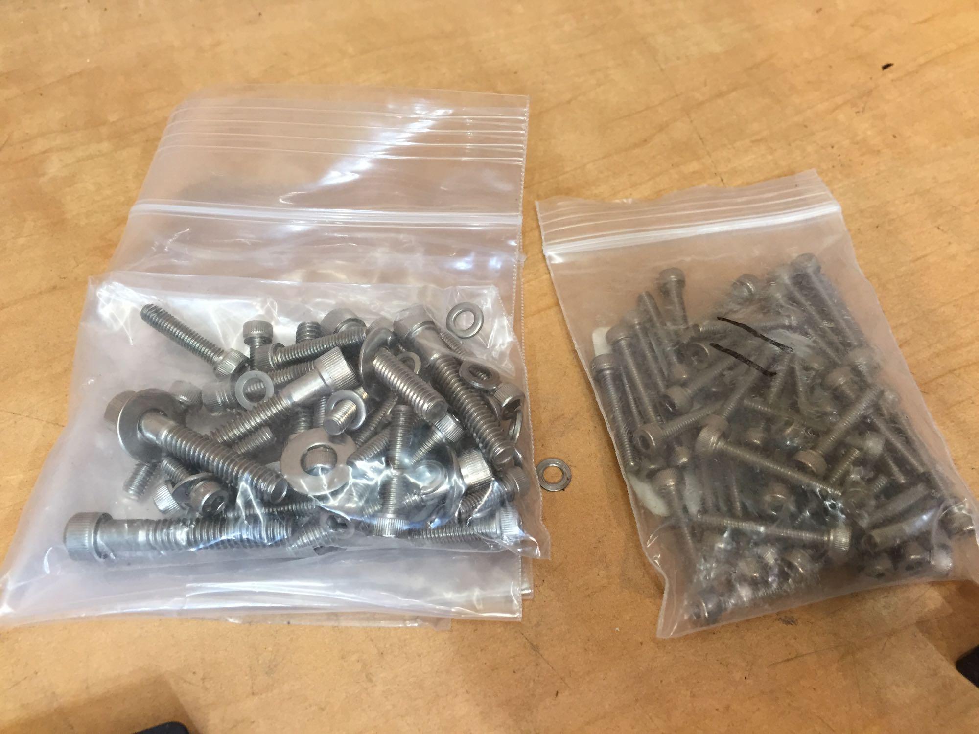 Assorted Optical Table Hardware / Angle Bracket / Aluminum Breadboard / Plate / Bolts