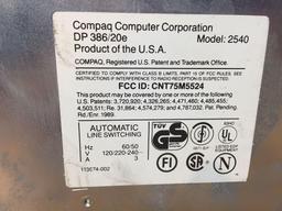 Compaq DeskPro 386/20e 2540 Personal Computer