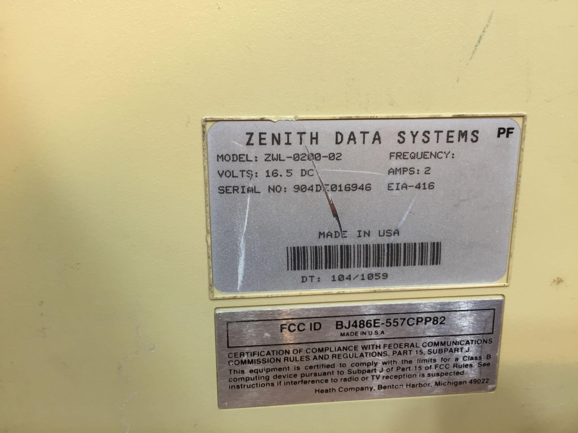 Zenith SuperSport 286 Vintage Laptop Computer