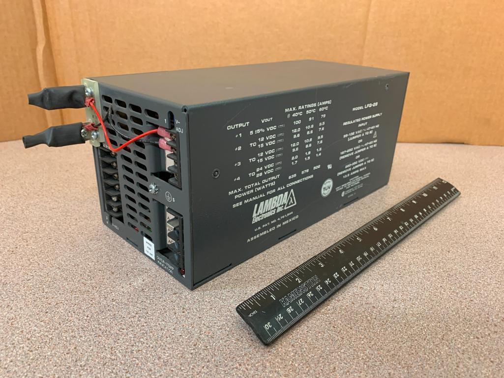 Lambda Electronics LFQ-28 Regulated Industrial 5V 12-15V 24-28V DC Power Supply